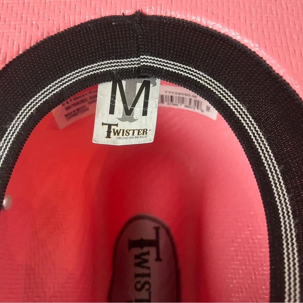 NWT Twister Pink Child Girls Cowboy Cowgirl Paper Straw Western Hat Size Medium